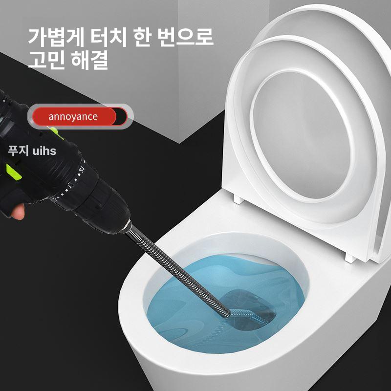 배관뚫기 고압 청소기 세트 가정용 배관막힘 뚫림 청소 공구 제거 관통 - 상세 이미지 3