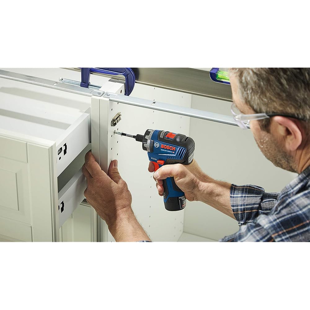 BOSCH GSR12V-300HXB22 12V 최대 브러시리스 1/4인치 헥스 2단 드라이버 키트(2개) 2.0Ah 배터리 포함 w/ (2) 12V Batteries - 상세 이미지 2