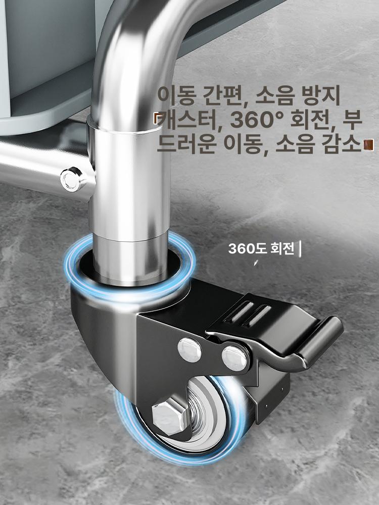 산업용 밀대 청소도구 정리함 식당 주방 용품 수납 걸이 보관 선반 - 상세 이미지 4