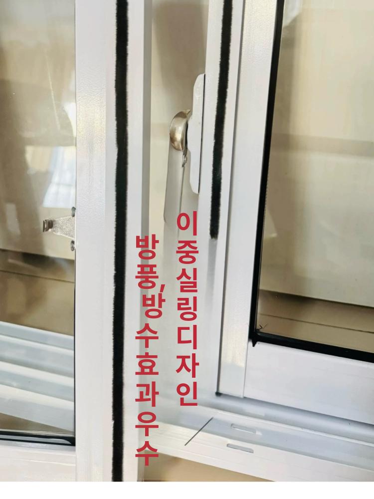 프레임 환기창 화장실 화이트 미닫이창 펀칭 욕실 높이 덮개 에어컨 블라인드 그릴창 - 상세 이미지 2
