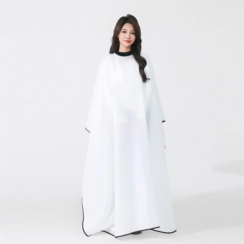 미용실 여름커트보 시원한 긴기장 덮는 발을 슬림 얇은 컷트보 가운 소매 - 상품 이미지