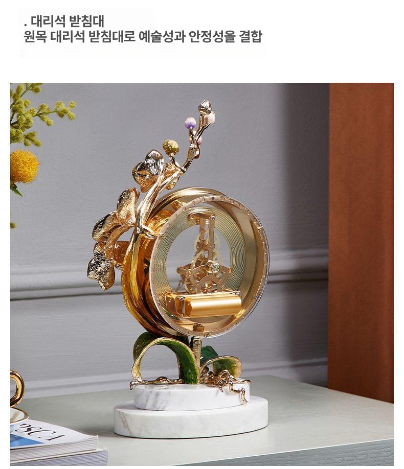 탁상시계 레트로 감성 카페 인테리어 소품 침실 거실 주방 책상 위 장식용 모던 시계 - 상세 이미지 4