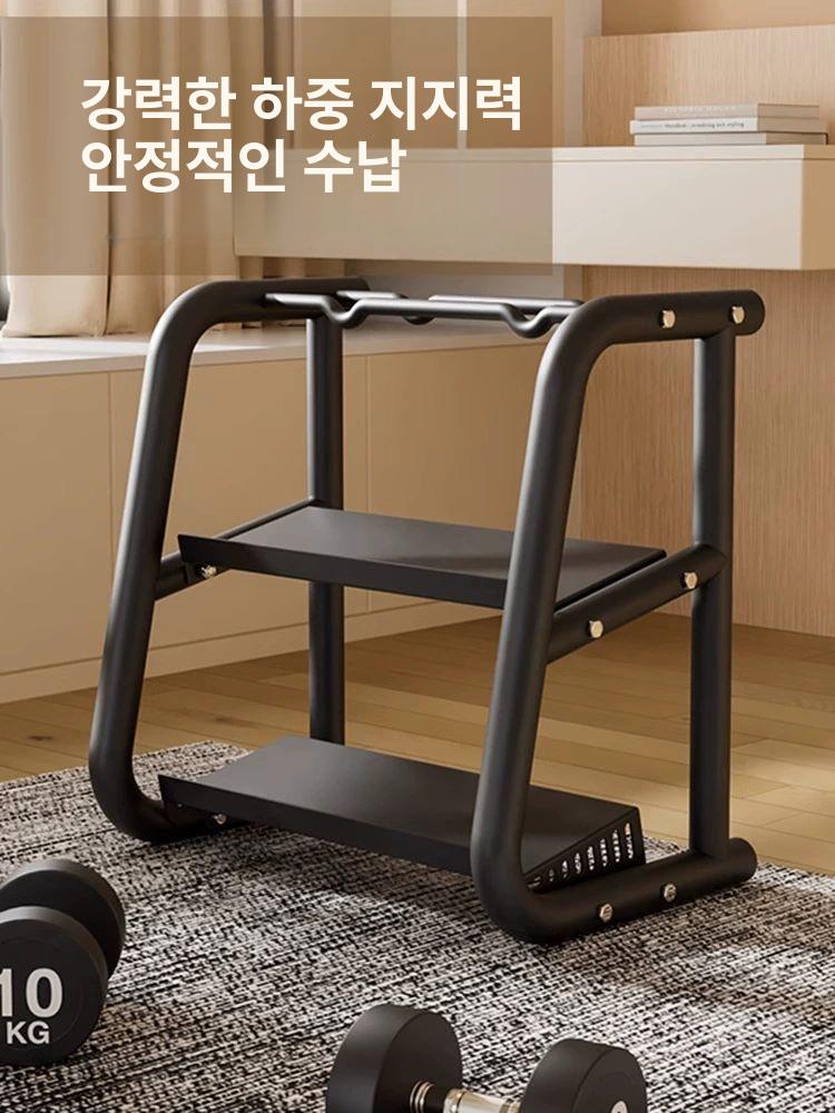 가정용 덤벨랙 아령 보관함 원판 정리 운동기구 헬스장 거치대 받침대 스탠드 장비 보관대 - 상세 이미지 5