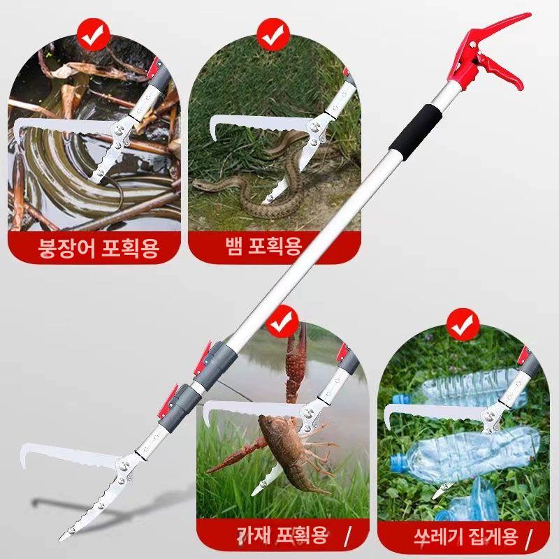 장거리 다용도 뱀집게 줍는 확장형 잡는집게 만능집게 막대 장대집게 - 상세 이미지 3