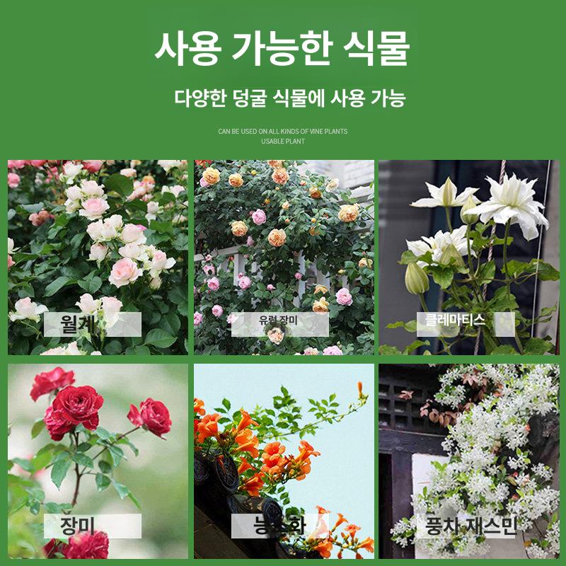 철제 정원 아치 장미 덩굴 반원형 야외 펜스 선반 마당 꽃 스탠드 - 상세 이미지 5