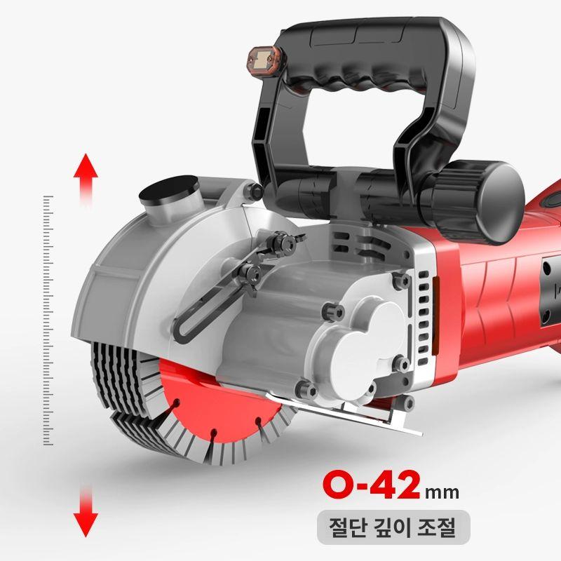 그라인더 콘크리트 벽돌 벽면 홈파기 고속 고출력 철근 절삭공구 작업공구 - 상세 이미지 3