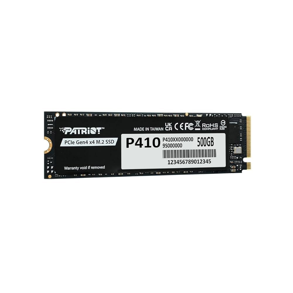 패트리어트 P410 500GB 내장 SSD - NVMe PCIe Gen 4x4 M.2 2280 순차 읽기 최대 5,000MB /s 및 쓰기 2,300MB PS5와 호환 솔리드 스테 - 상세 이미지 2