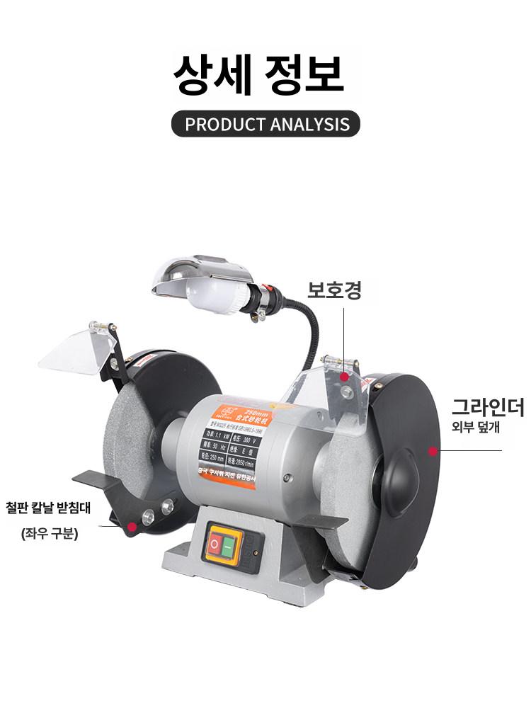 연삭기 보호커버 가드 그라인더안전커버 판 덮개 핸드 눈보호 작업 투명유리 - 상세 이미지 5