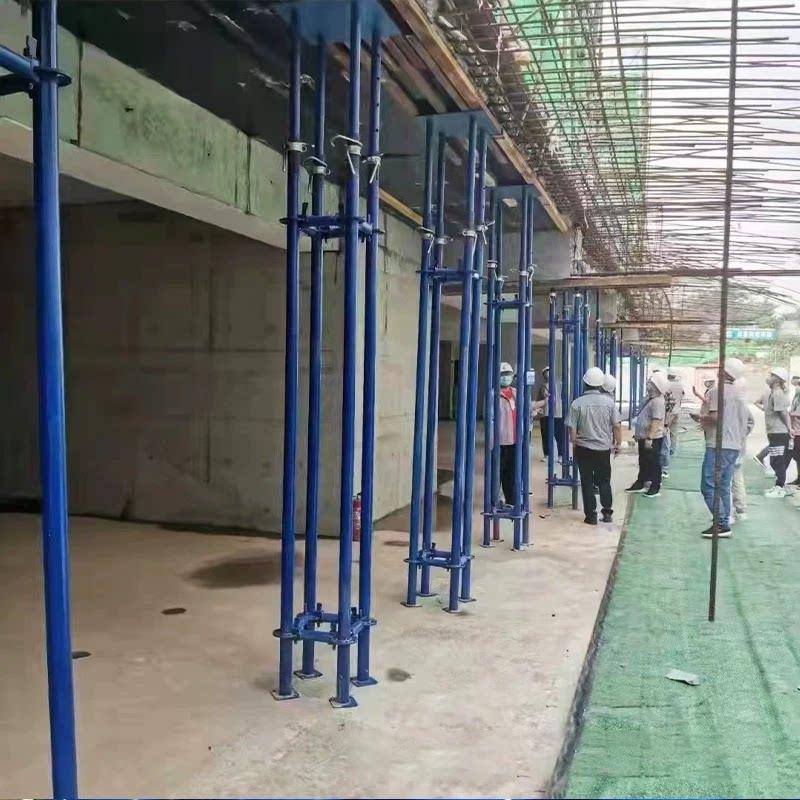 잭서포트 버팀대 건설 지지 원형 건설현장 조절 연락 로 지지대 파이프 강철 현장 비계 - 상품 이미지
