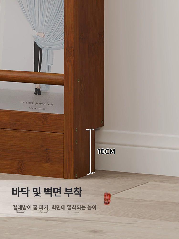 좁은폭 책장 틈새 원목 철제 슬림 선반 수납장 벽면 디스플레이 오픈형 협탁 - 상세 이미지 4