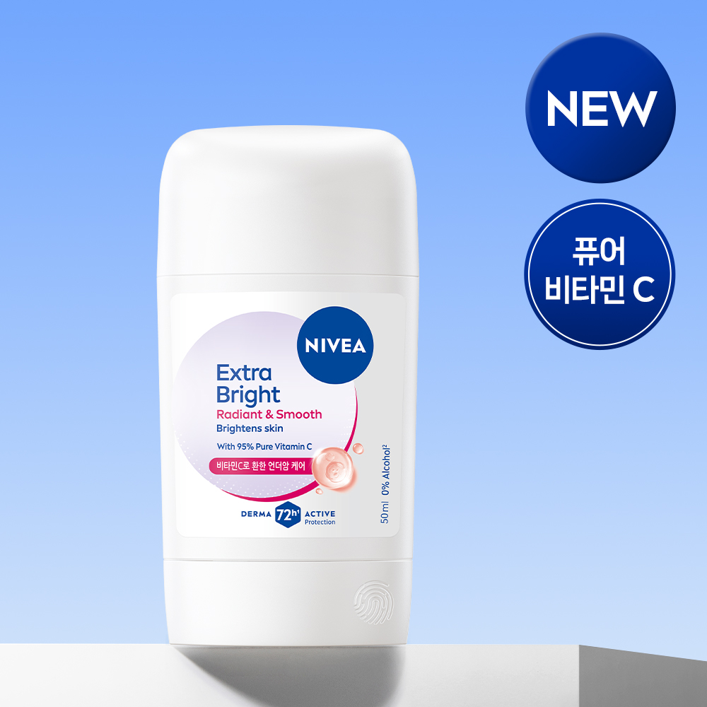 니베아 데오드란트 스틱 엑스트라 브라이트 50ml, 1개 - 상세 이미지 2
