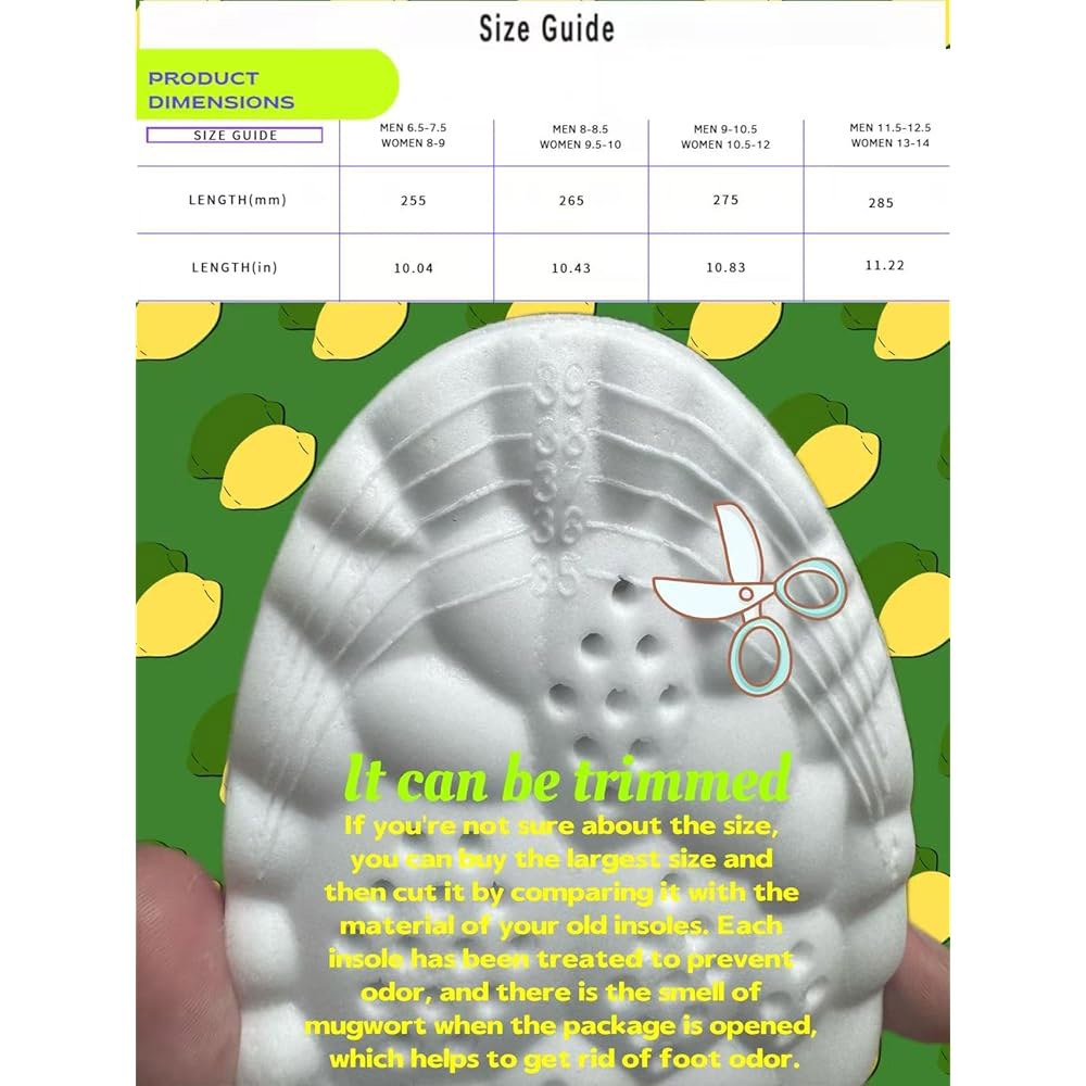 여성용 깔창, 남성용 클라우드 밑창, 4D 피로 방지, 충격 흡수, 발 (그레이, S) - 상세 이미지 2