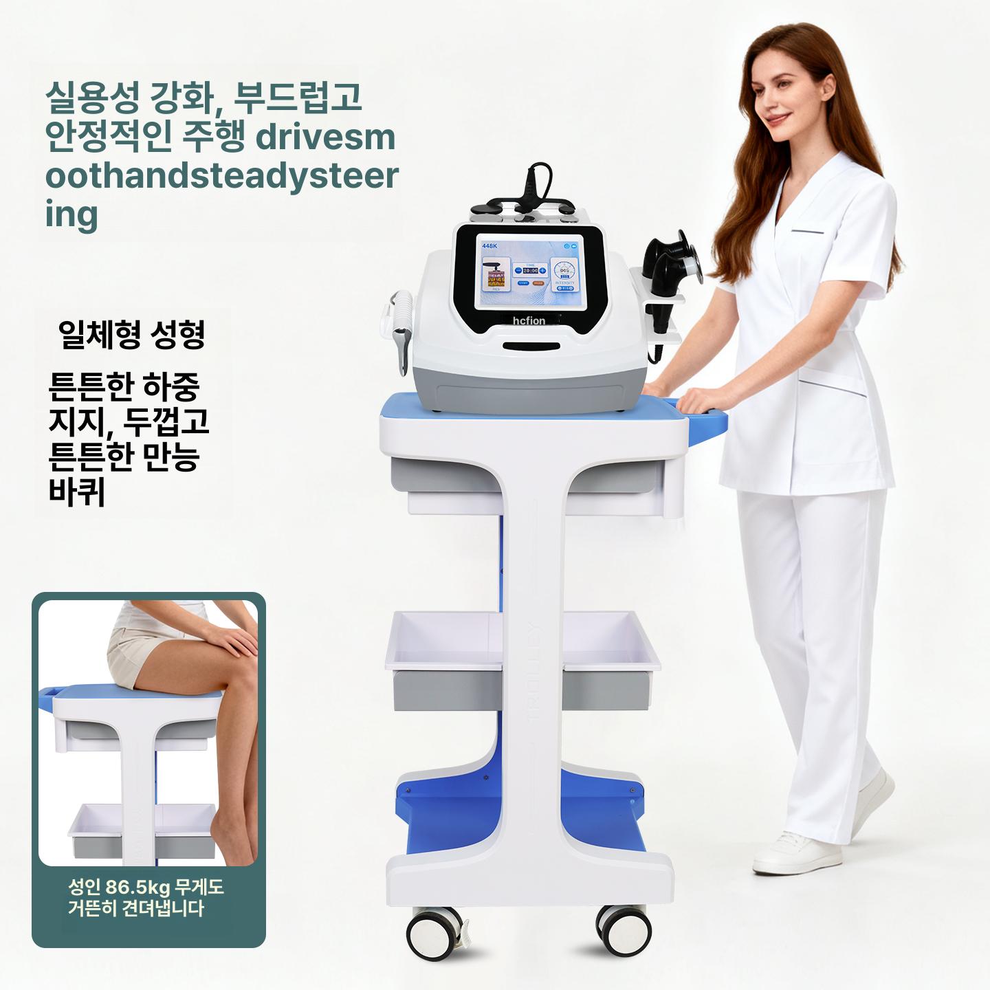 치과 트롤리 병원 서랍 스탠드 장비 미용 바퀴 받침대 진료실 의료 드레싱카트 메디컬 - 상세 이미지 4