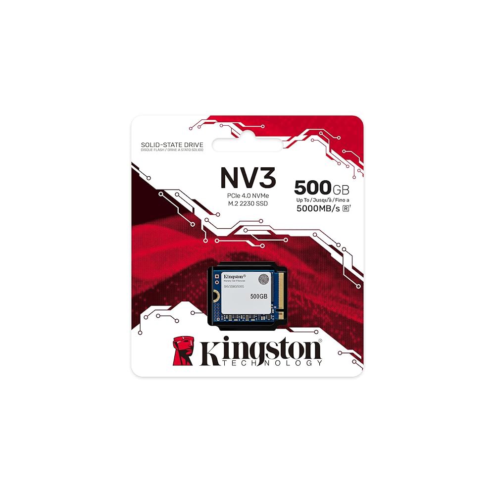 킹스턴 NV3 500GB M.2 2230 NVMe SSD | 최대 5000MB /s SNV3SM3 / 500G NV3 500GB - 상세 이미지 3