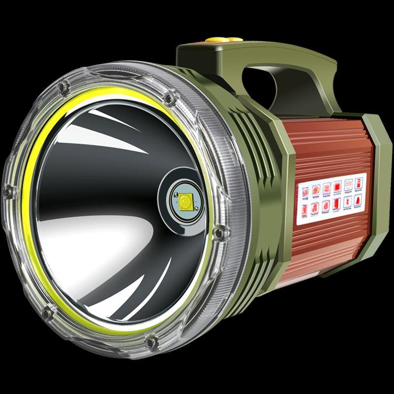 밤낚시 충전식 손전등 밝기조절 탐조등 야외활동 캠핑 작업용 led조명 - 상품 이미지