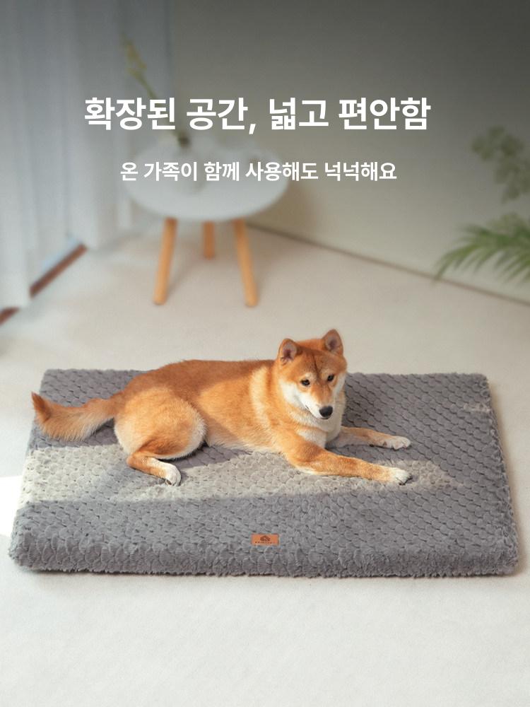 대형견 수면방석 사계절 방수 쿠션 세척 가능 애완견 편안한 매트 - 상세 이미지 2