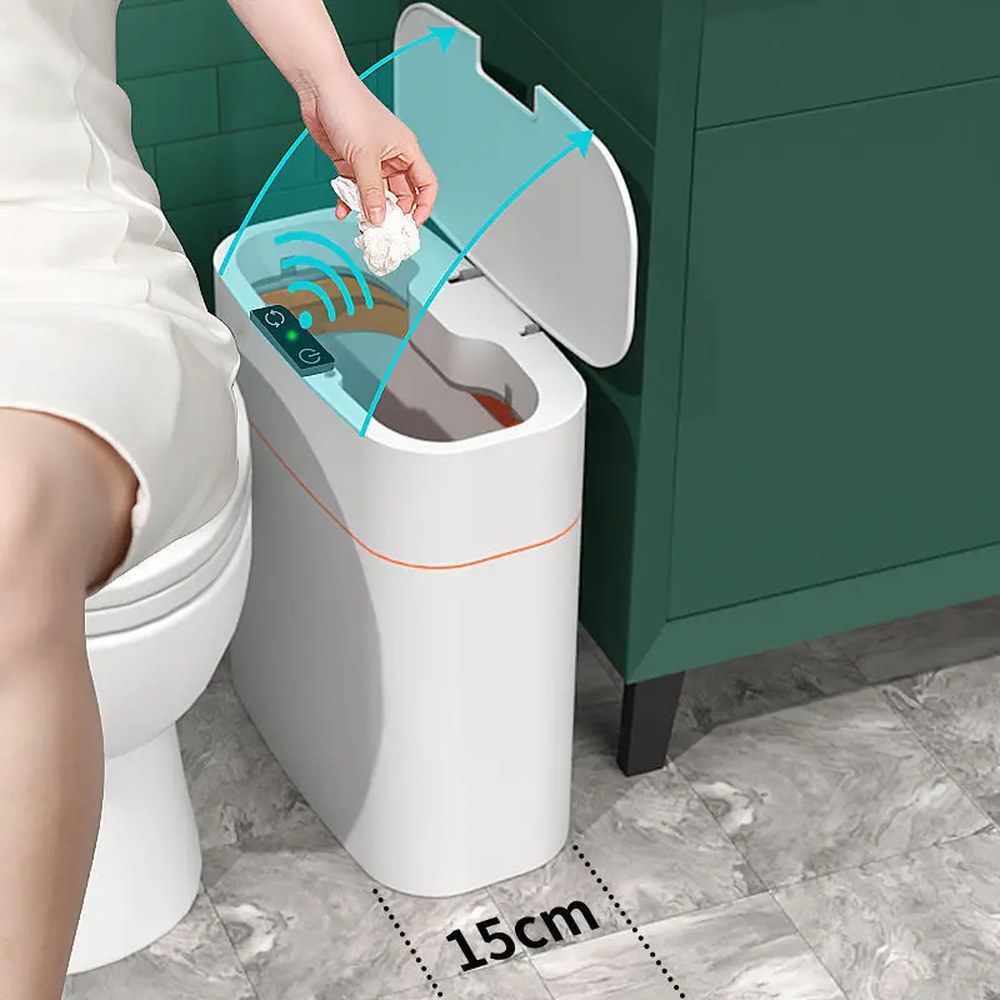 전기식 스마트 휴지통 색상 기저귀 9L LED 20L 13L 반년입 전동거실 1 화이트그레이 펌프 스마트없음 10L 업그레 - 상품 이미지