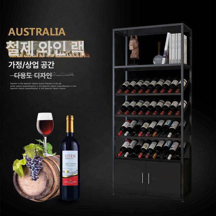 철제 와인셀러 정리대 장식장 진열장 술보관 캐비닛 무드등 홀더랙 차박 병 - 상세 이미지 3