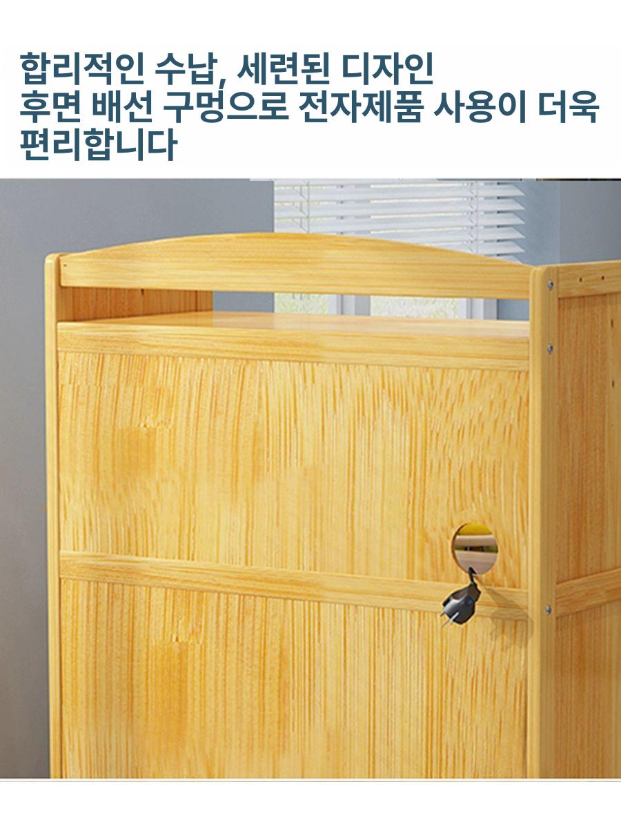 전자렌지수납장 주방 선반 다이 틈새 받침대 오븐장 전자렌지 렌지대 밥통 에어프라이어 - 상세 이미지 5
