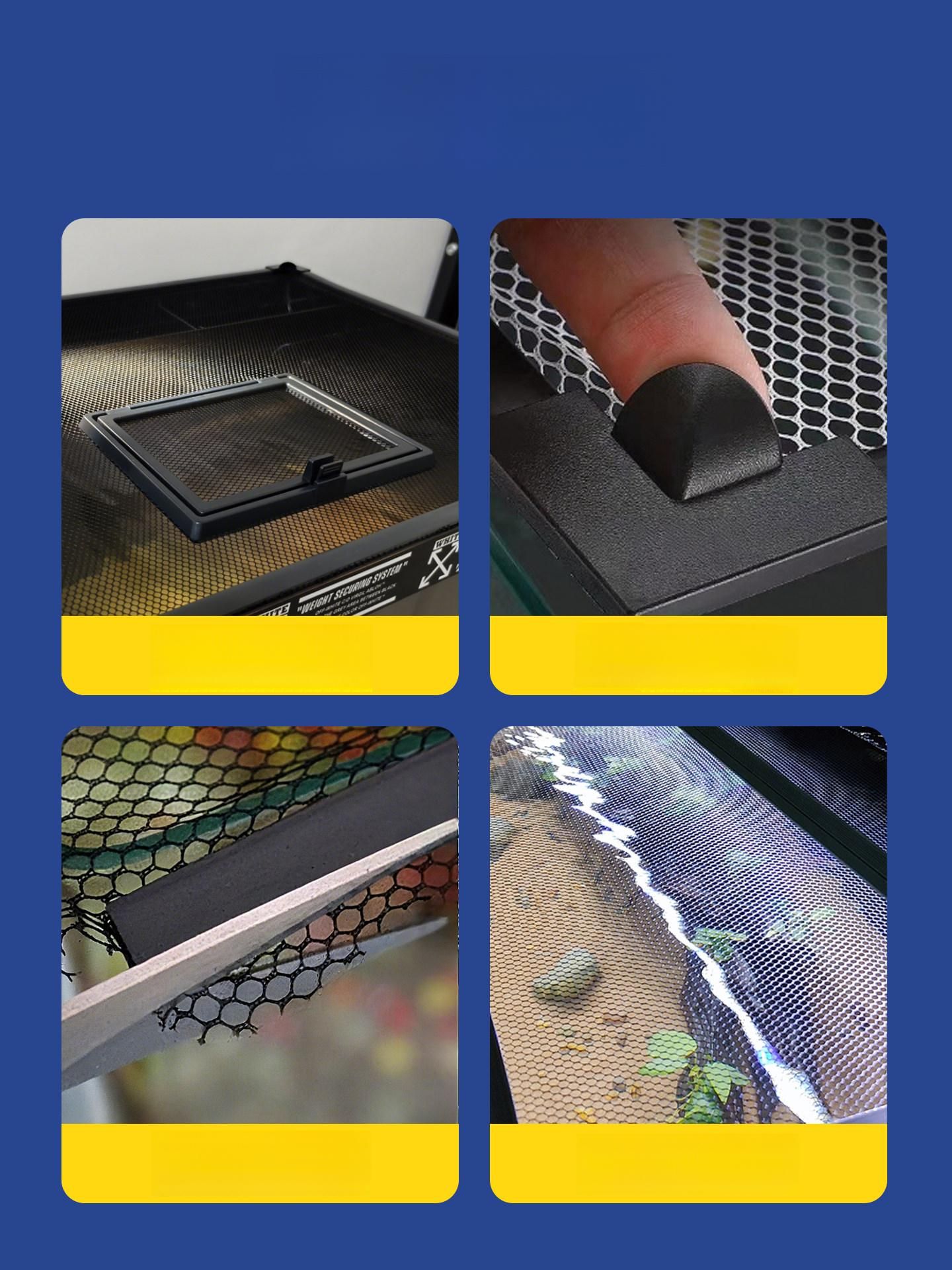 거북이 어항덮개 커버 메시 점프방지망 뚜껑 그물망 탈출방지 강력 슬롯 길이 - 상세 이미지 3