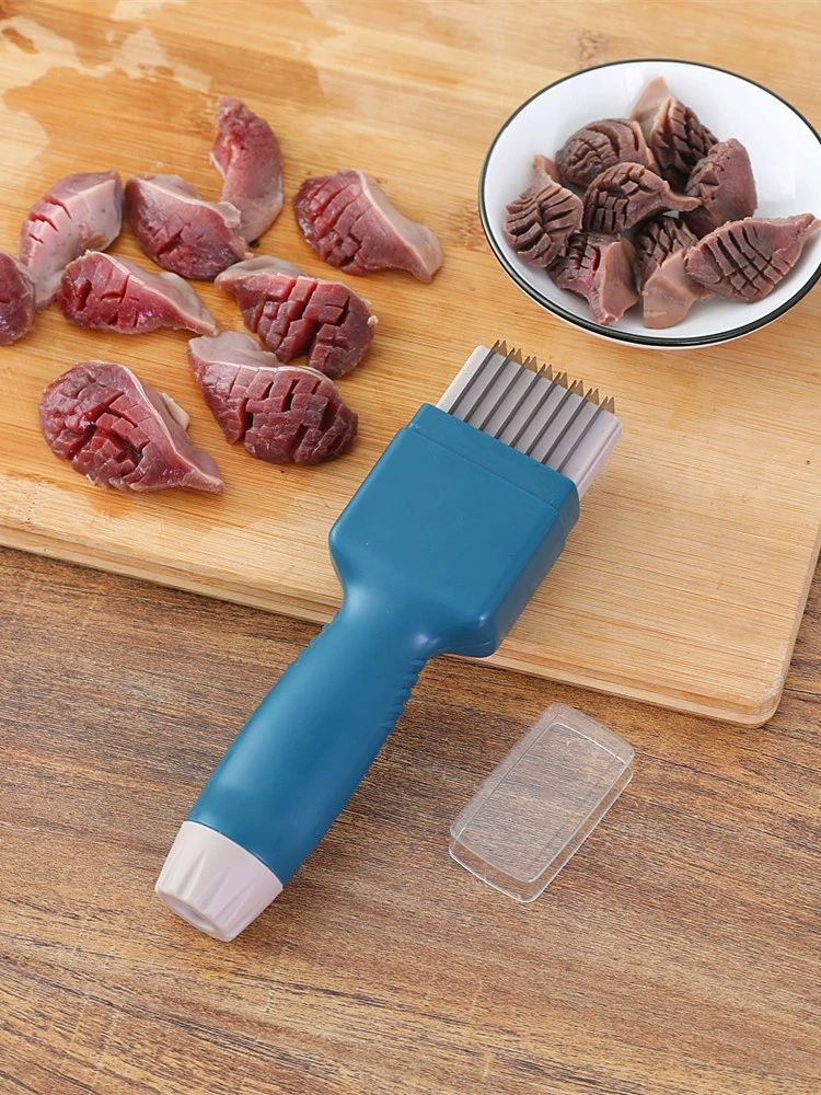 생선 손질칼 오징어 채칼 해산물 준비용 격자무늬 벌집 모양내기 전문 요리칼 세트 - 상세 이미지 3