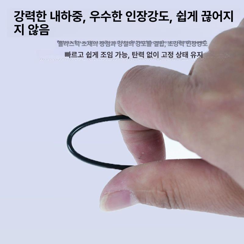 스테인리스 코팅 와이어 1000m 검정 원예 강성 끈 농업용 철사 로프 정원 지지용 - 상세 이미지 4