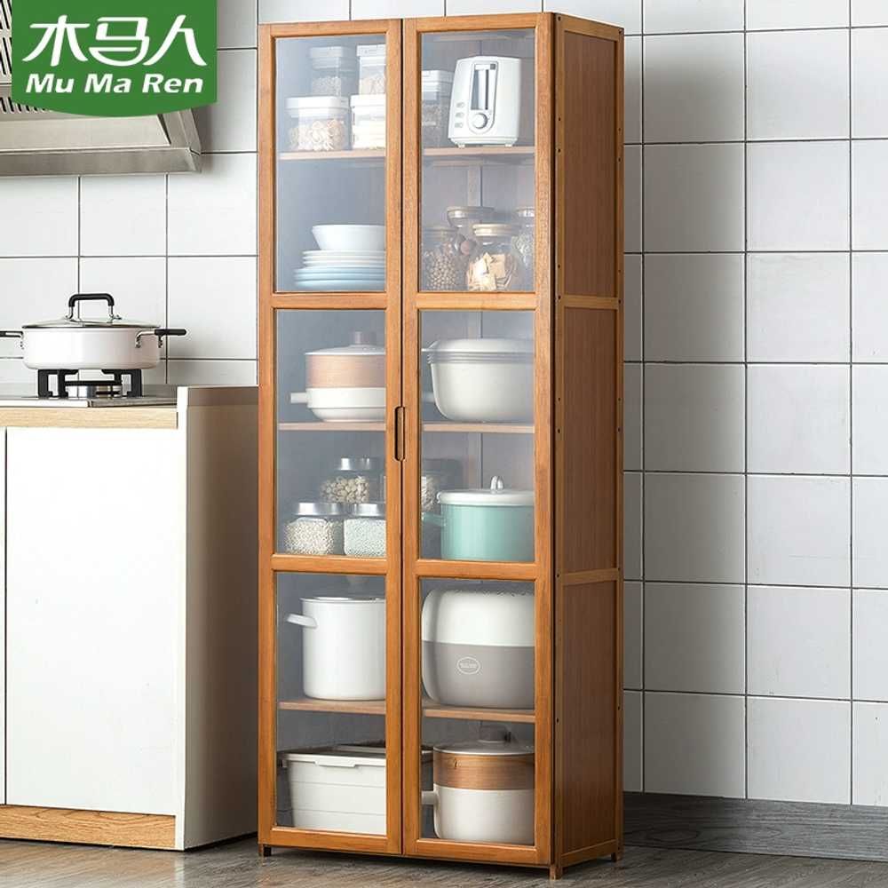 주방 원목그릇장 수납 접시장 찬장 빈티지그릇장 장식장 캐비닛 컵진열장 엔틱그릇장 - 상세 이미지 2