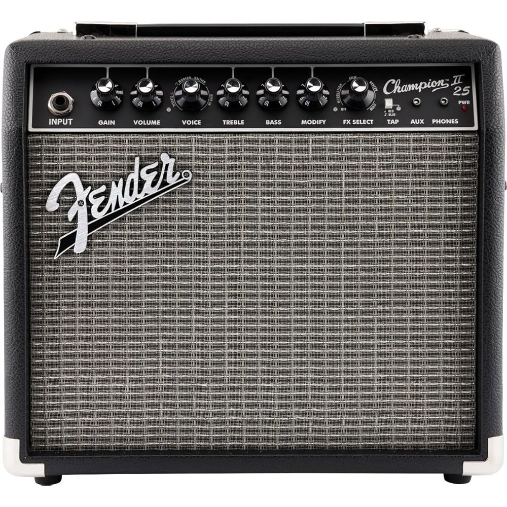 펜더 챔피언 II 25 기타 앰프, 25와트, 2년 보증, 12개의 이펙트 모델 내장 25 Watts Champion II - 상품 이미지