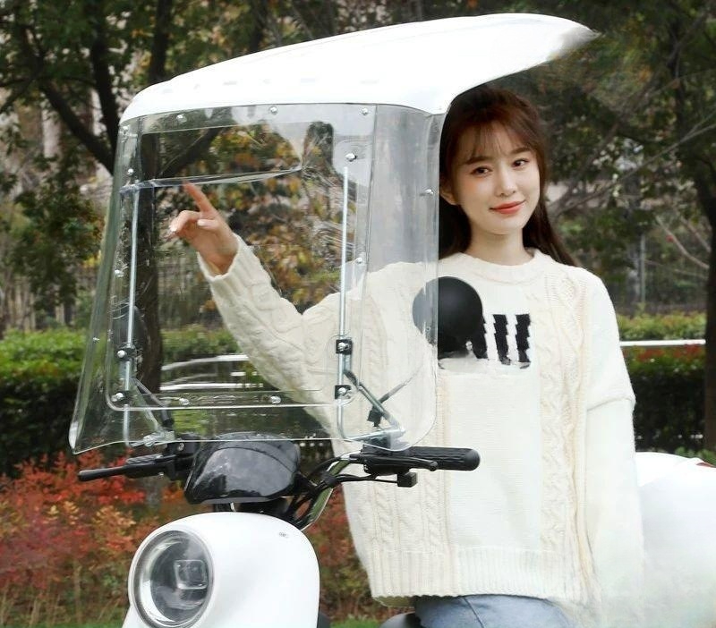 앞유리 오토바이햇빛가리개 윈드스크린 실드 방풍 차양막 스쿠터 비가림막 바람막이 - 상세 이미지 3