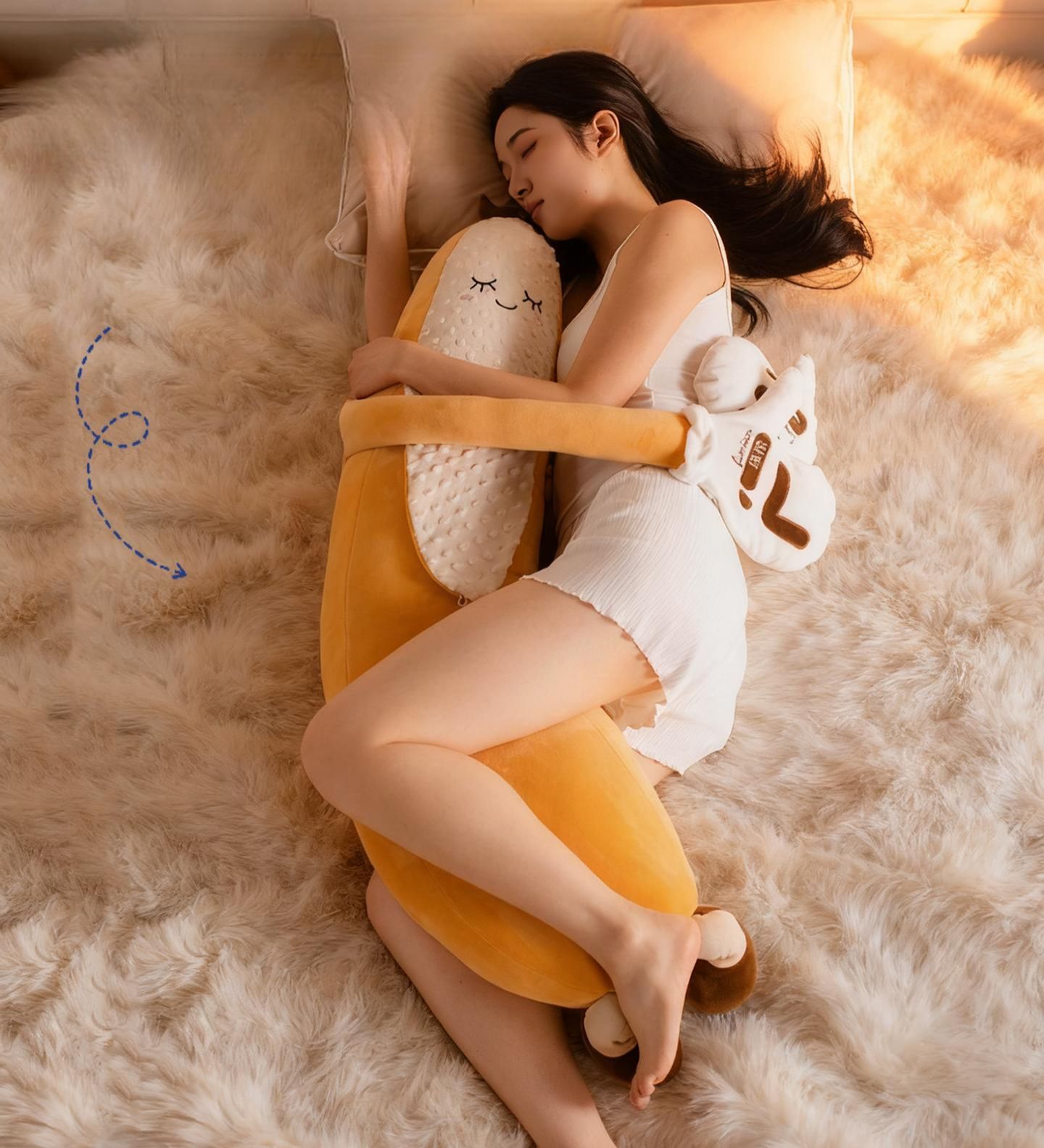 토닥토닥 바디필로우 쿠션 온찜 대왕 죽부인 베개 도우미 성인 가지 애착 리모컨형