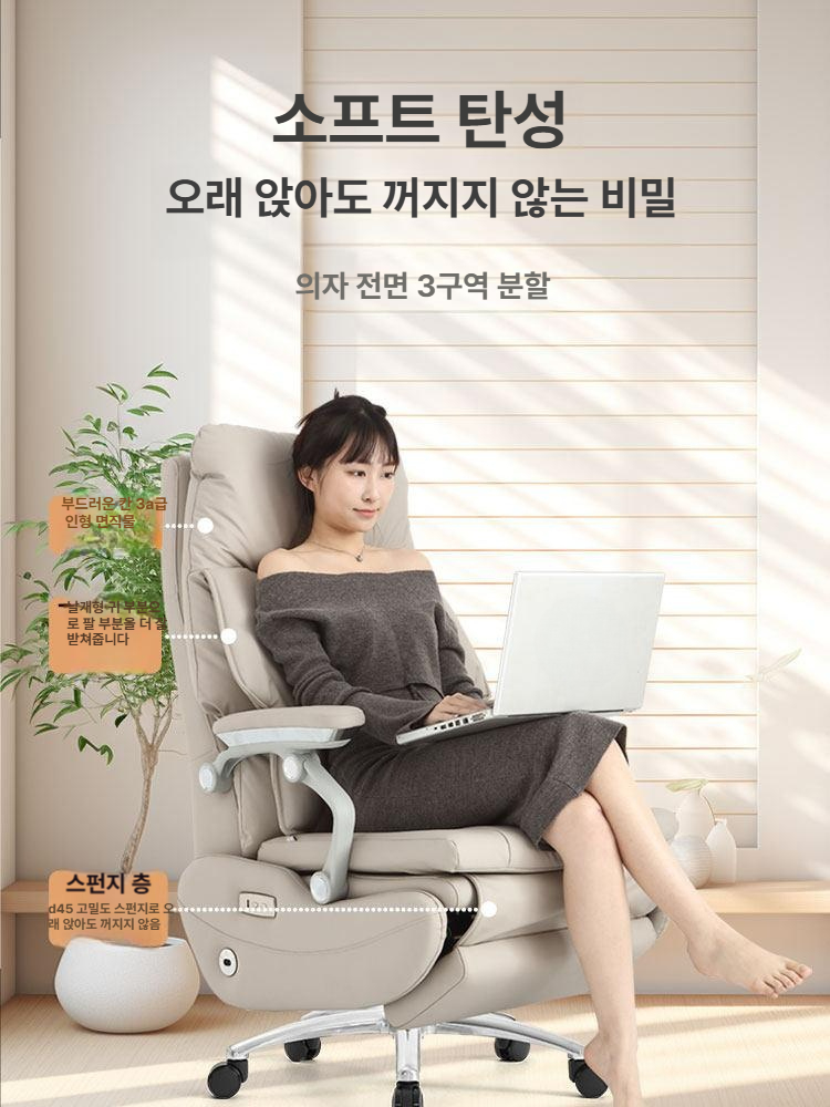 전동 리클라이닝 안락의자 거실 휴식용 소파 발받침 팔걸이 인체공학 디자인 편안함 - 상세 이미지 3