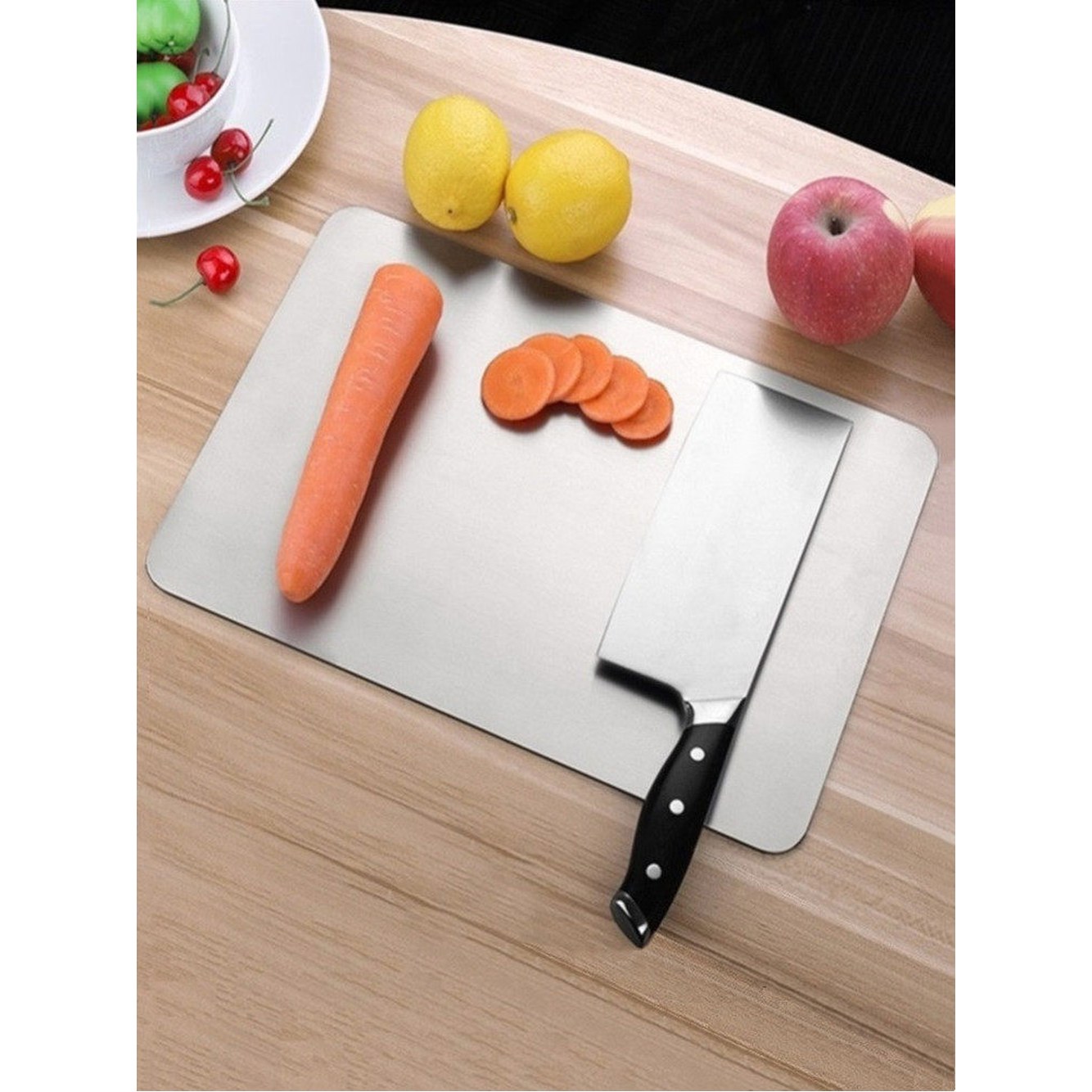 스테인레스 도마 304 곰팡 곰팡이방지 가로30cmX세로24cm1 5mm in 1 평판 가로30cmX세로24cm1 5mm - 상세 이미지 3