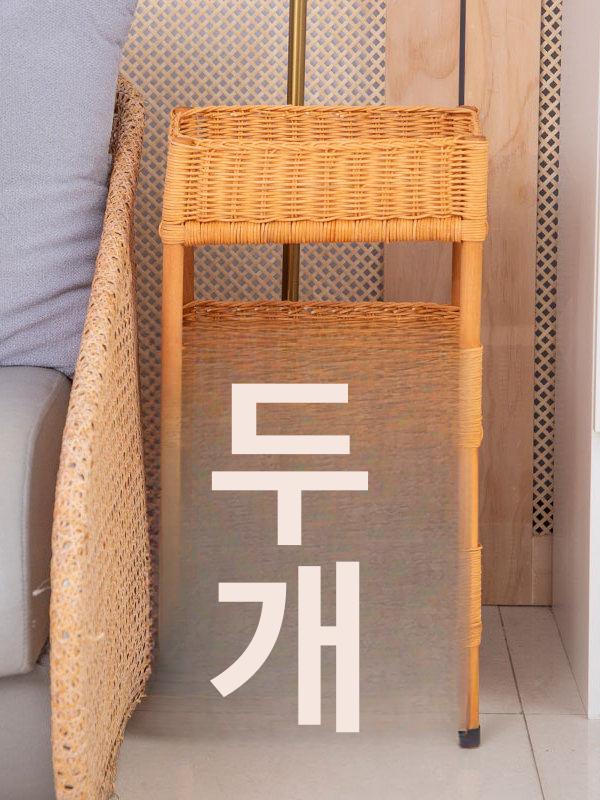 수건 보관함 라탄 바구니 정리함 팬트리 손잡이 트레이 수납 욕실 대형 뚜껑 덩굴딥 욕실앞 이미지 6