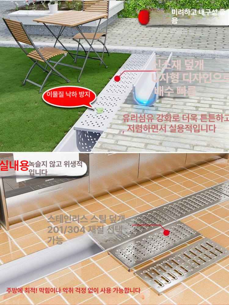 pe 배수관 플라스틱 도로 배수구 파이프 흄관 하수관 드레인 도랑 커버 배수로관 - 상세 이미지 2