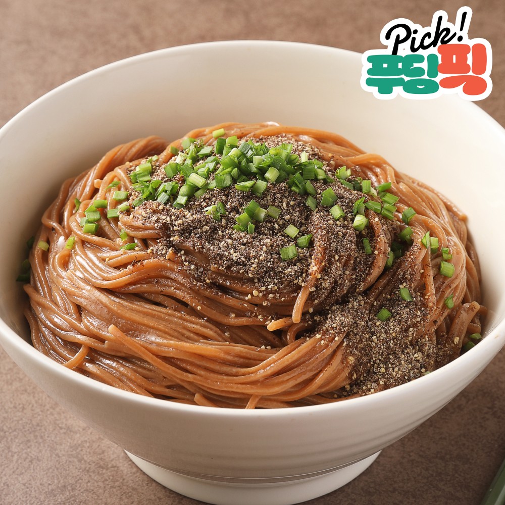 [푸딩픽] 들기름막국수 1인분 180g 메밀 비빔면 간편식 밀키트 - 상품 이미지