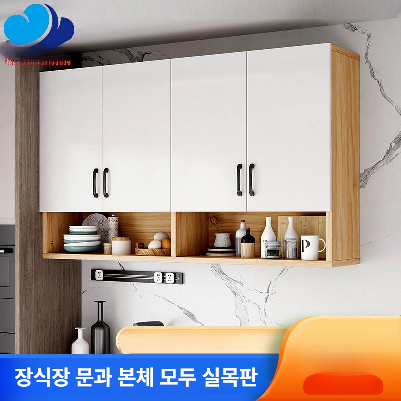 오피스텔 서랍장 상부장 인테리어 틈새 캐비넷 길이 상부캐비닛 도어 조립 벽장 모던 - 상세 이미지 2