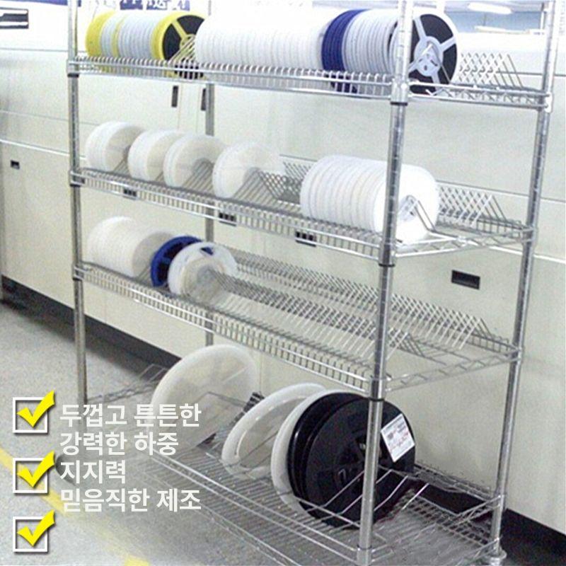 산업용 부품 보관함 이동식 선반대 조립형 다층 수납 카트 기판 보관 - 상세 이미지 5