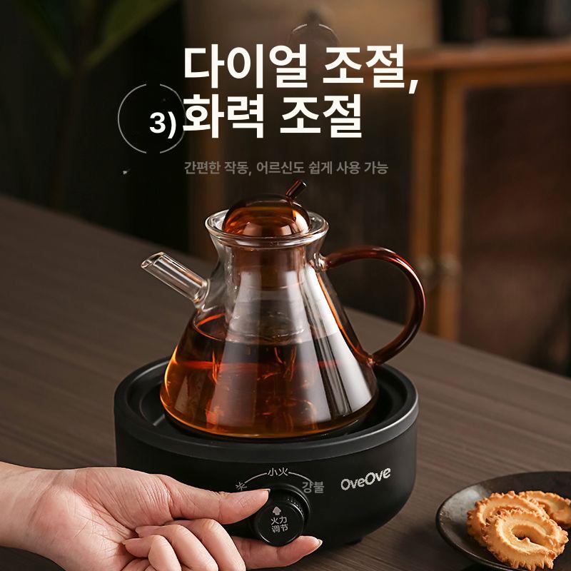 하이라이트 미니핫플레이트 가전 스토브 미니전기레인지 워머 가정용 온도 전기로 - 상세 이미지 3