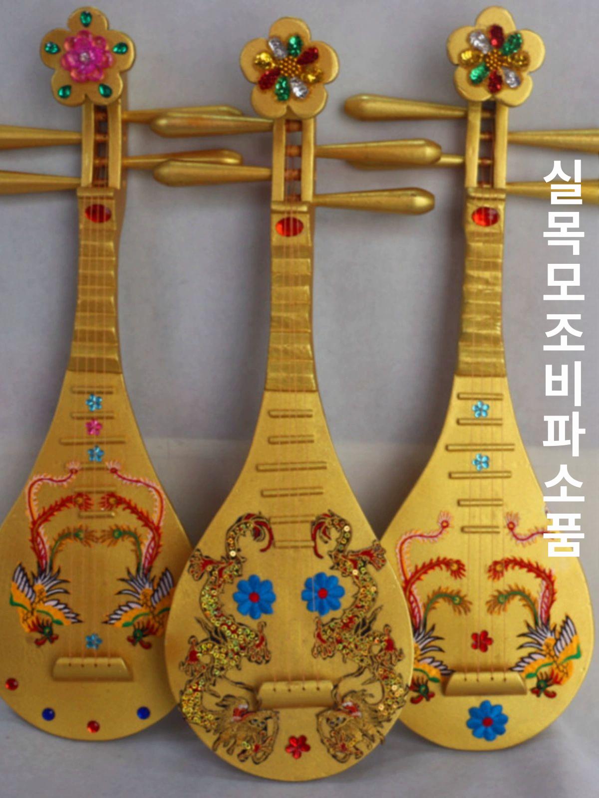 비파 입문자 연주용 타악기 소품 중국 전통악기 초급 학습용 악기 악기소품 - 상세 이미지 3