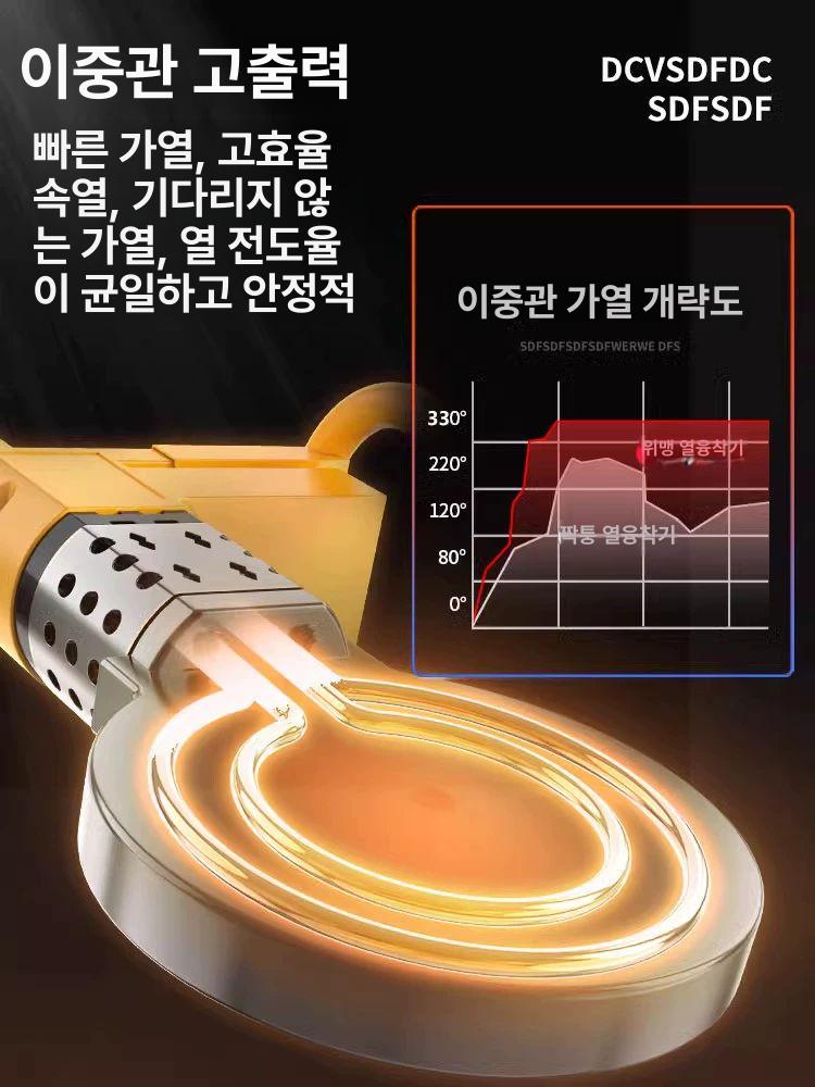 플라스틱 수도관 용접기 파이프 인두 가열 배관 접합 공사용 전문 기계 - 상세 이미지 3