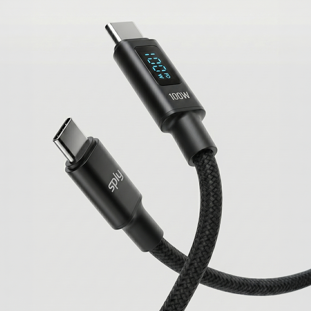 스플리 디스플레이 100W CtoC 초고속 충전 케이블 2M, 3M - 상세 이미지 5