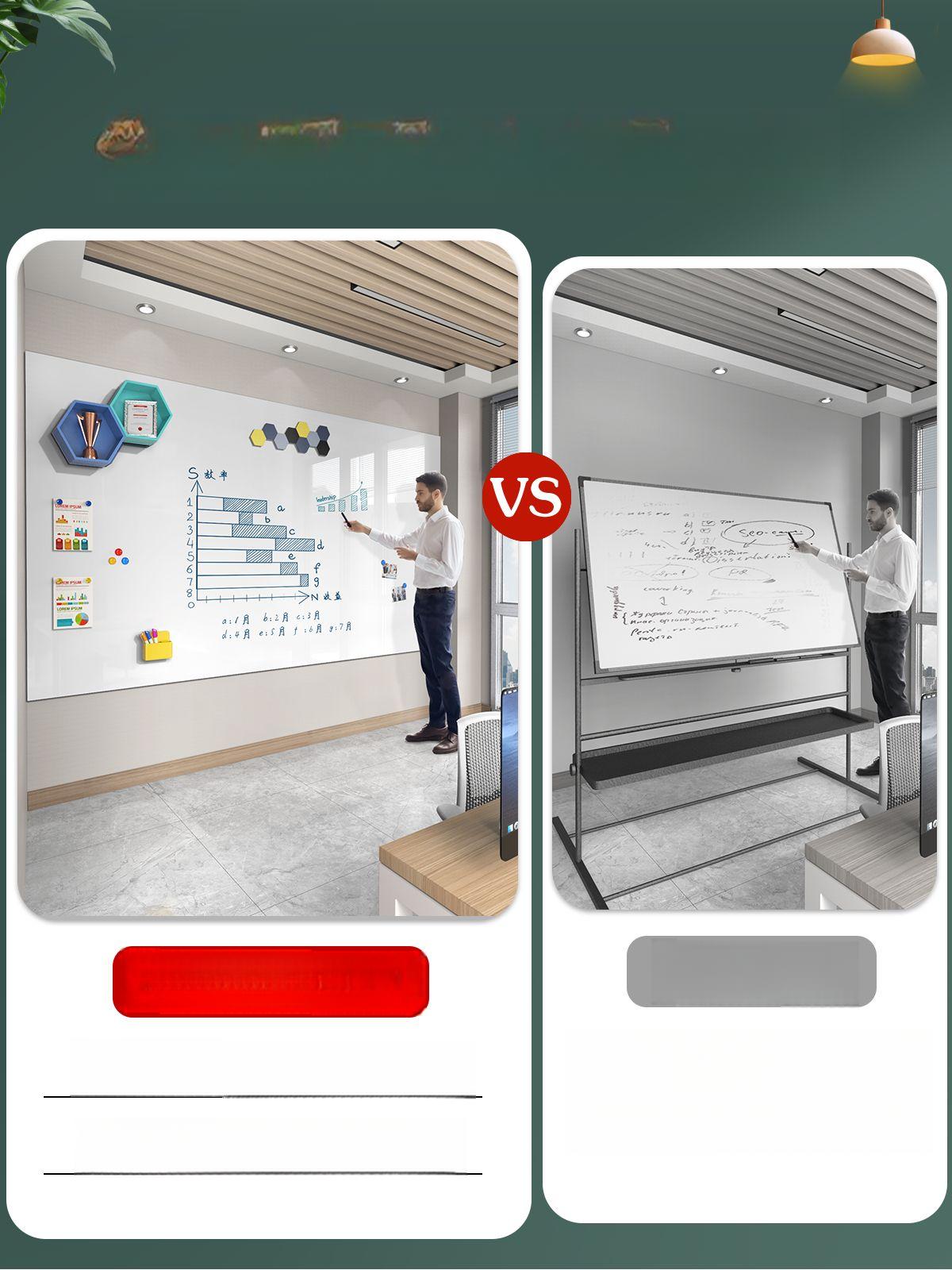 무타공 화이트보드 부착식 스티커 메모보드 벽 스케줄보드 메모판 접착 자석판 - 상세 이미지 3