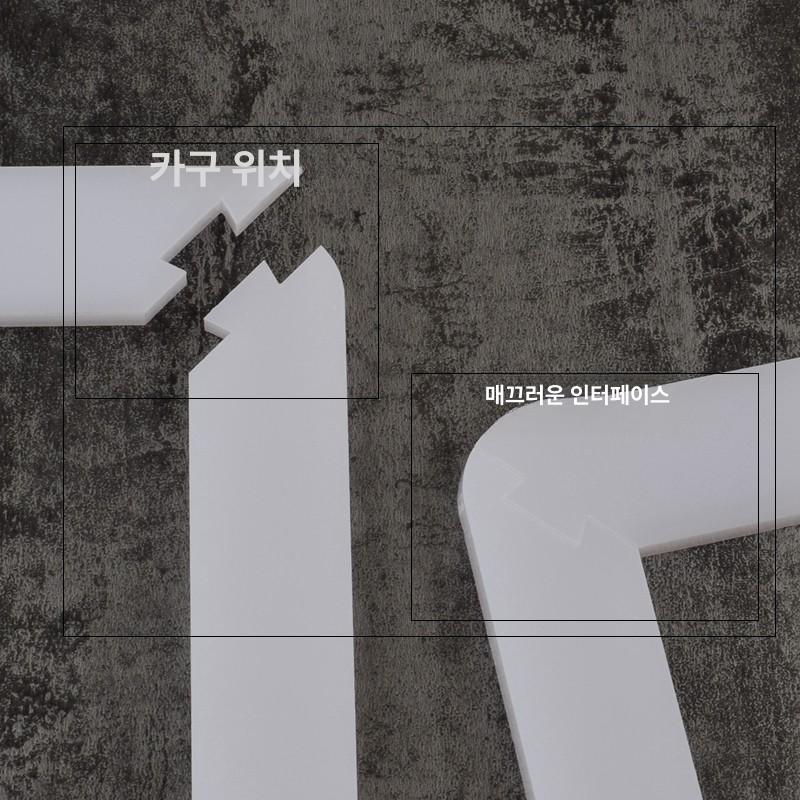 탕초콜릿 사각 몰딩 틀 퐁당 모양 베이킹 도구 장식 스크린 인테리어 몰드 흰색 - 상세 이미지 4