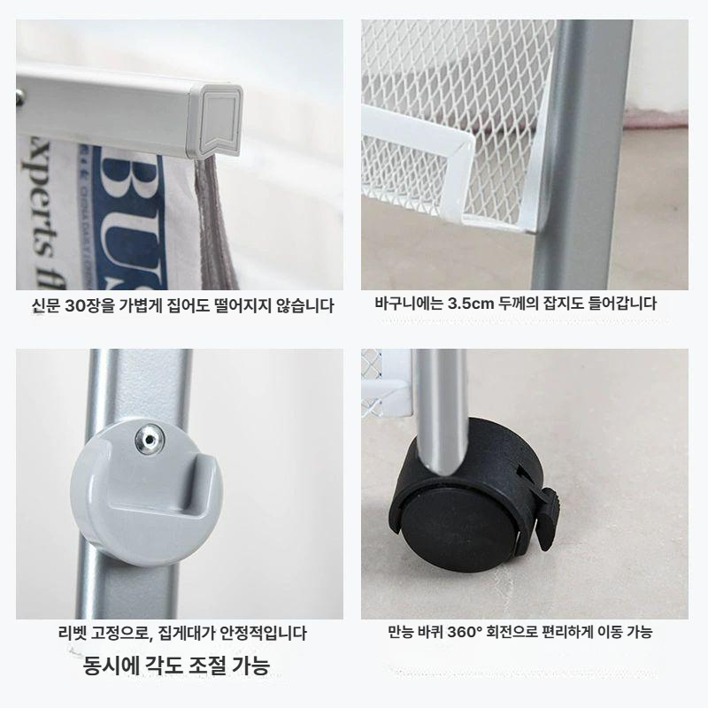 현관 책장 잡지 꽂이 신문 진열 거치대 홍보물 카탈로그 수납 정리대 - 상세 이미지 3