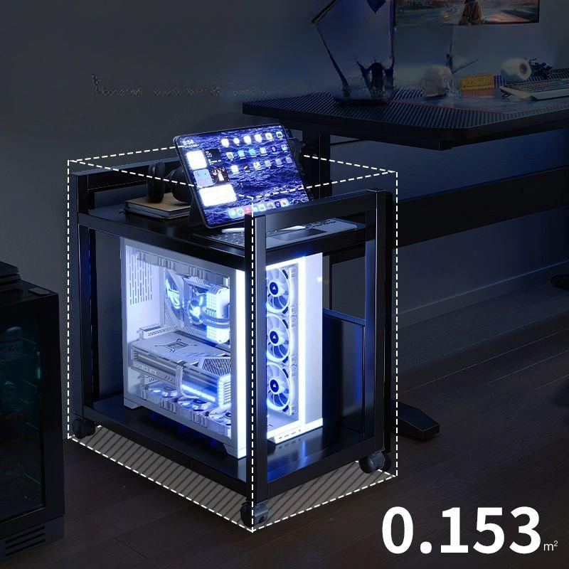 컴퓨터본체선반 트롤리 정리 프레임 데스크탑거치대 컴퓨터본체받침대 홀더 랙 - 상세 이미지 5