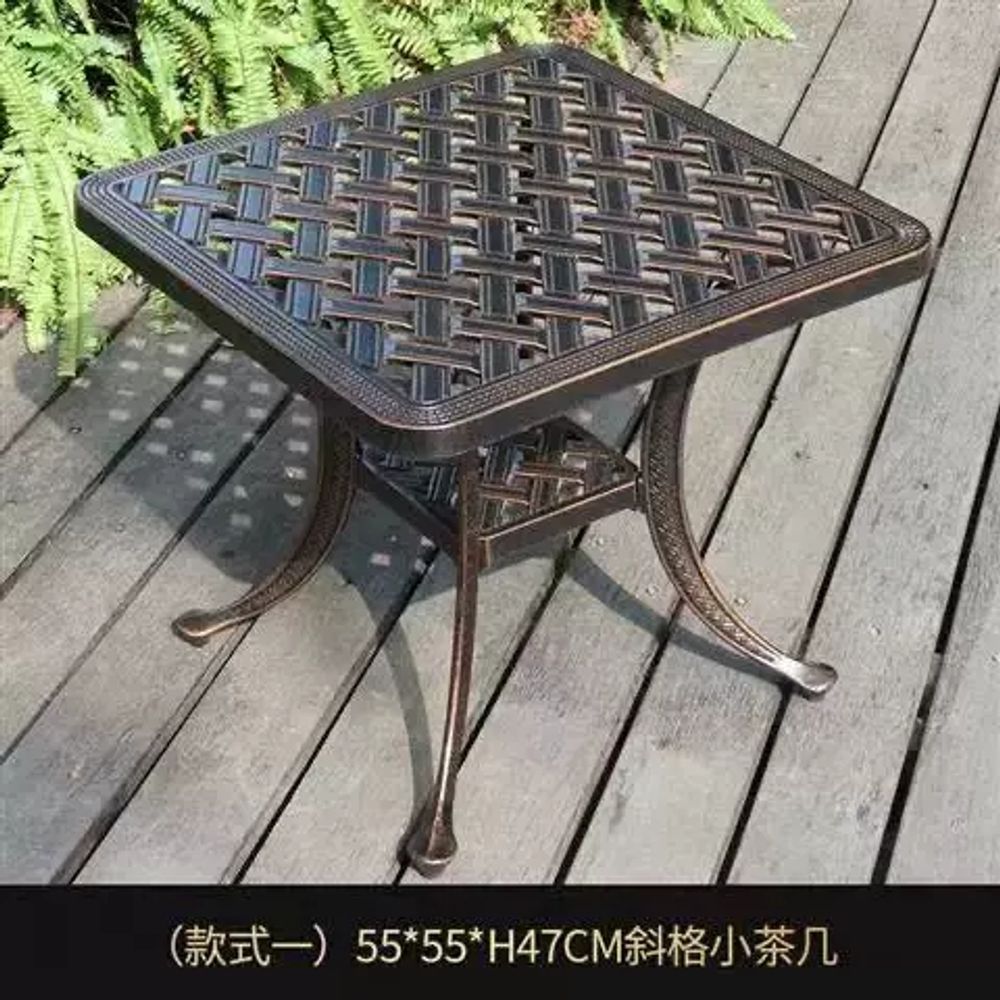 테라스 카페 테이블 발코니 야외 북유럽 탁자 파라솔 인테리어 베란다 루프탑 디자인 - 상세 이미지 5