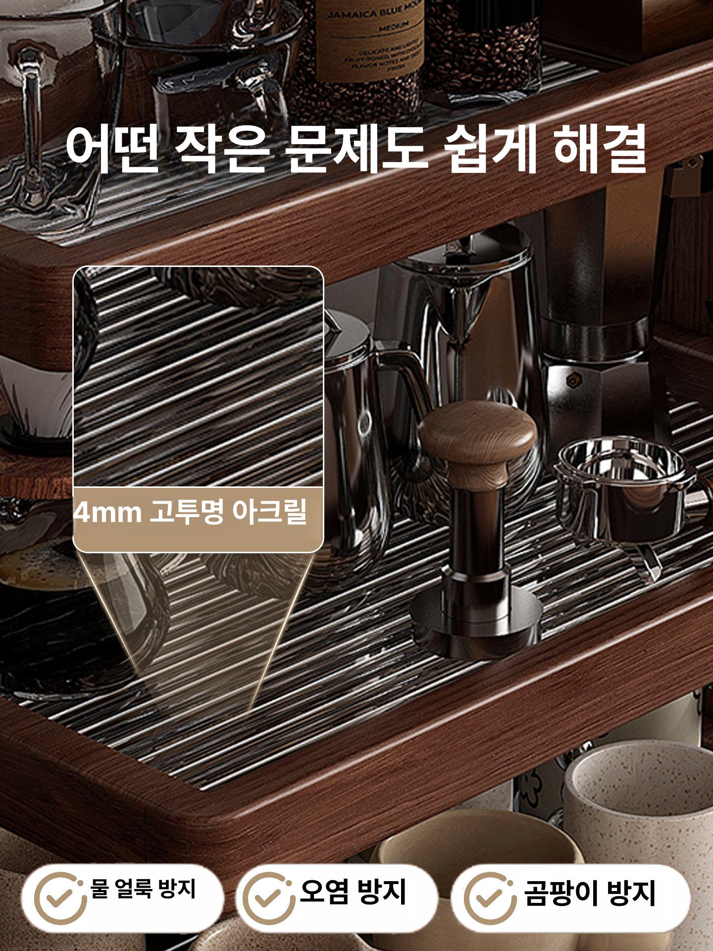 홈카페 머그컵 장식장 커피컵 선반 진열대 컵 보관함 - 상세 이미지 4