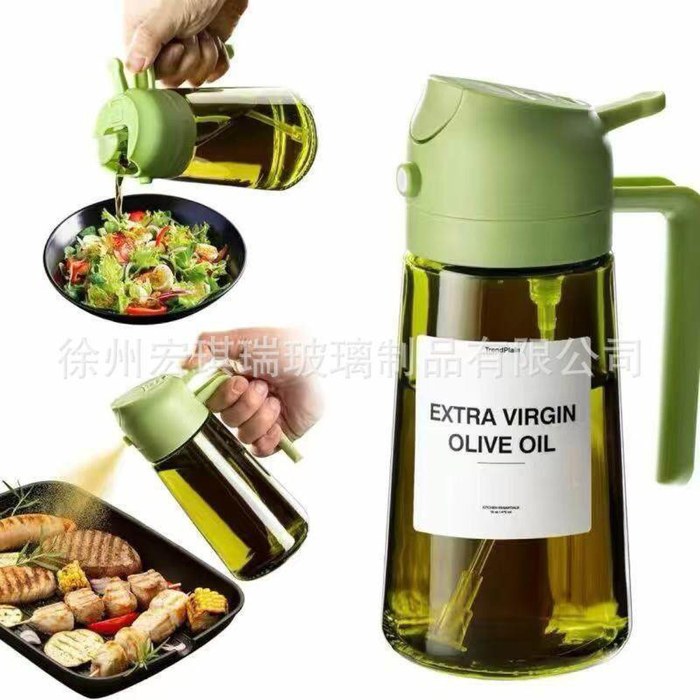 요리용 Aovdy 2PCS 블랙 오일 그린 1개 샐러드 유리 BBQ 470ml 220ml 화이트타입 - 상세 이미지 2
