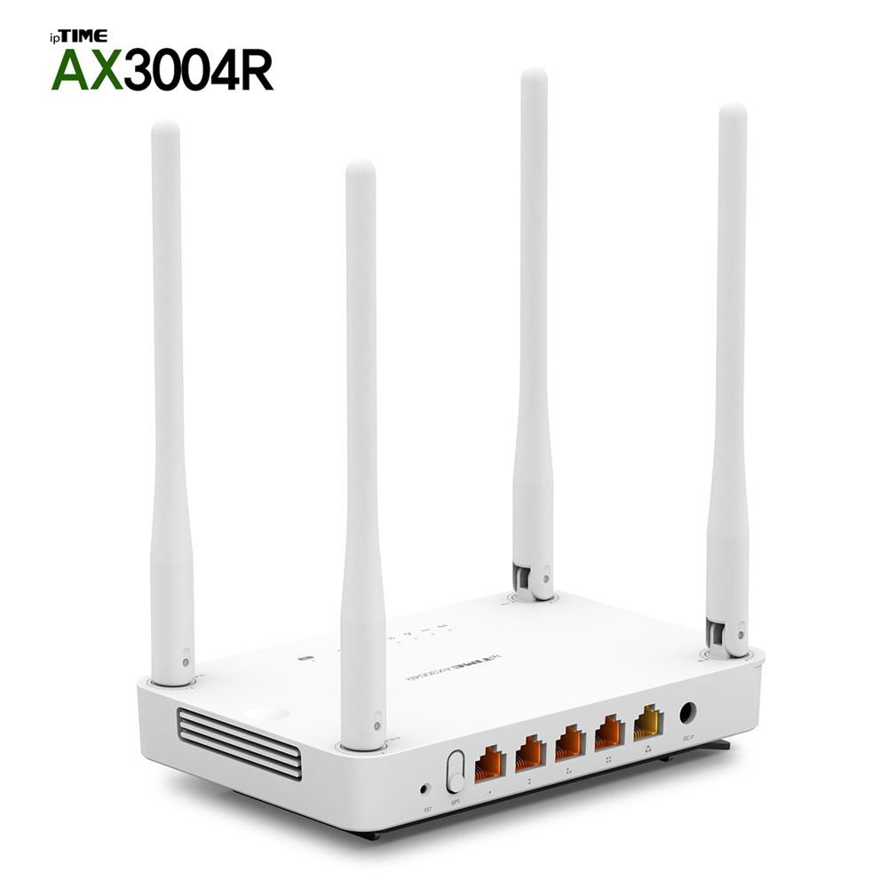 ipTIME AX3004R 4포트 기가비트 와이파이6 유무선공유기 사무실 아파트 인터넷 - 상품 이미지