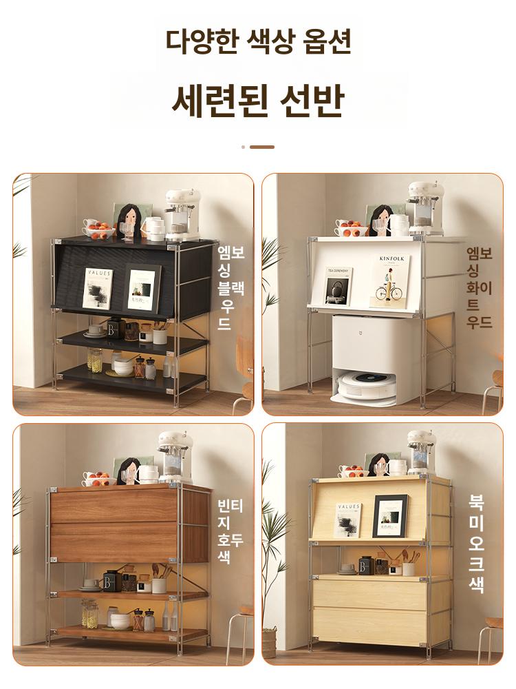 모듈 철제수납장 슬라이드 도어 길이 정리함 서랍형 서랍장 수납함 보관함 사이즈 - 상세 이미지 4